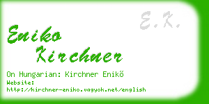 eniko kirchner business card