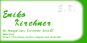 eniko kirchner business card